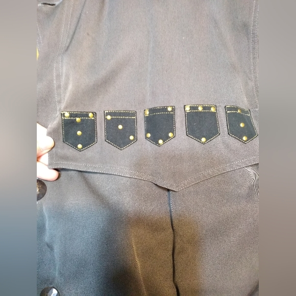 Grey Messori Button Front Bomber Style Jacket, Size Medium, Made in Italy - Picture 9 of 16